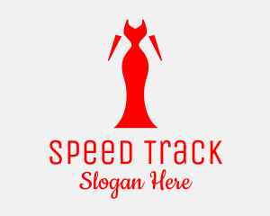 Red Elegant Dress Logo