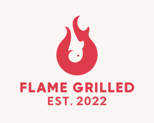 Grill Seafood Restaurant  logo design