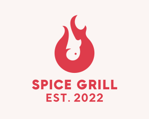 Grill Seafood Restaurant  logo design