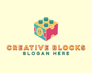 Toy Puzzle Block logo design