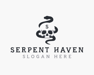 Skull Snake Venom logo design