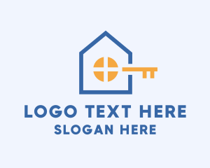 Geometric House Key logo