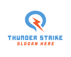 Electric Thunder Bolt logo design