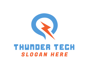 Electric Thunder Bolt logo design