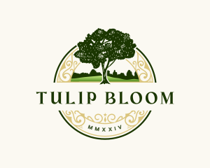 Kentucky Tulip Tree Lumber logo design