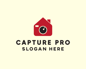 Camera Lens House logo design