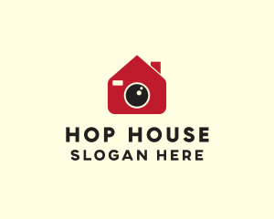 Camera Lens House logo design