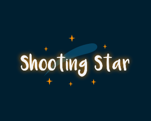 Shooting Star Lighting Wordmark logo design