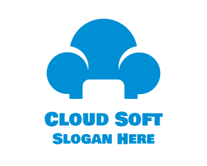 Blue Cloud Sofa logo design