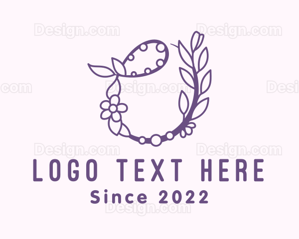 Purple Flower Decor Logo