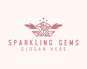 Feather Sparkle Jewelry logo design