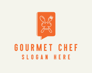 Restaurant Gourmet Chat logo design