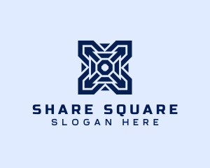 Square Arrow Business logo design