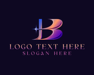 Creative Cosmic Letter B logo