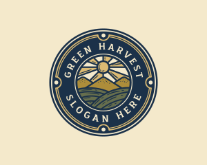 Farm Harvest Field logo design