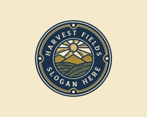 Farm Harvest Field logo design