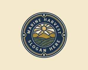 Farm Harvest Field logo design