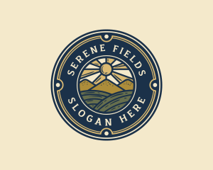 Farm Harvest Field logo design