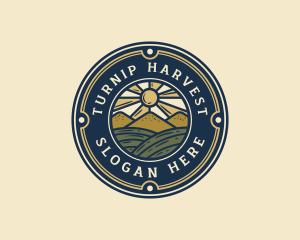 Farm Harvest Field logo design