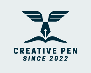 Author Quill Pen logo design