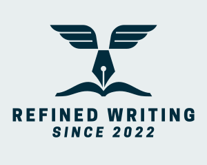 Author Quill Pen logo design