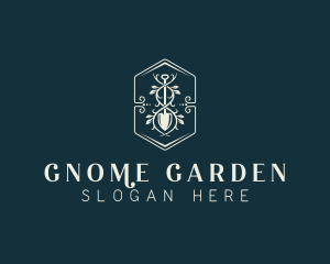 Shovel Gardening Lawn logo design