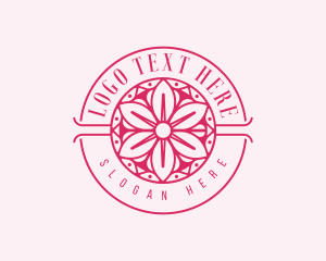 Mandala Lotus Flower logo