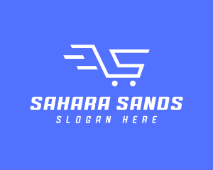 Shopping Cart Letter S logo design