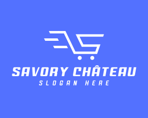 Shopping Cart Letter S logo design