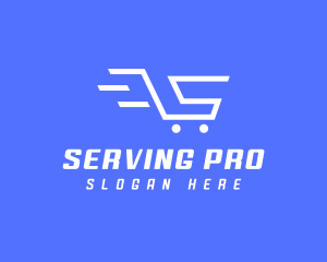 Shopping Cart Letter S logo design