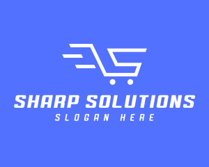 Shopping Cart Letter S logo design