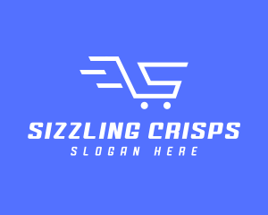 Shopping Cart Letter S logo design