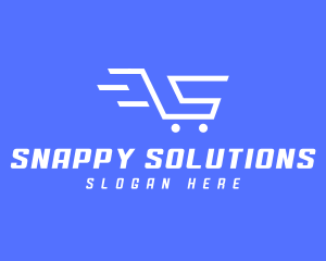 Shopping Cart Letter S logo design