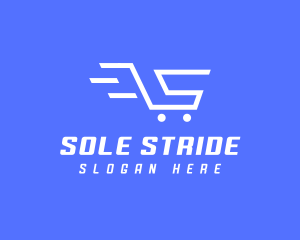 Shopping Cart Letter S logo design