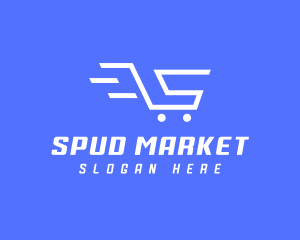 Shopping Cart Letter S logo design