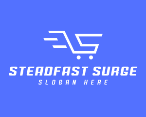 Shopping Cart Letter S logo design