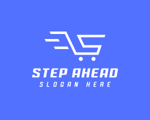 Shopping Cart Letter S logo design