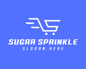 Shopping Cart Letter S logo design