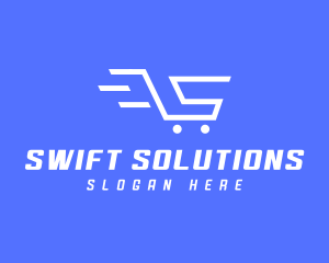 Shopping Cart Letter S logo design