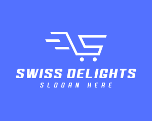 Shopping Cart Letter S logo design