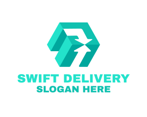 Box Arrow Delivery logo design