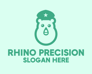 Cute Rhino Police logo design