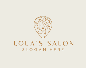 Hair Salon Woman Beauty logo design