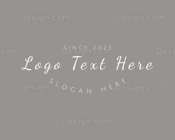 Cursive Elegant Brand Logo