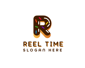 Chocolate DonutLetter R logo design