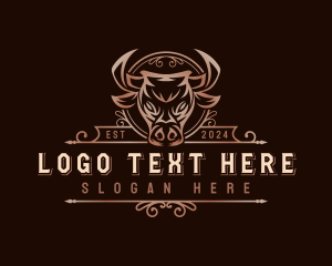 Cattle Bull Cow logo