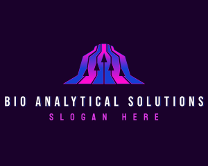 Analytics Arrow Graph logo design