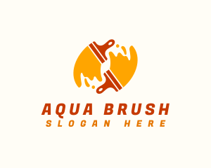 Paint Brush Tool logo design