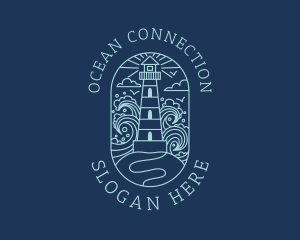 Ocean Coastal Lighthouse logo