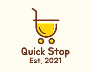 Juice Grocery Cart logo design